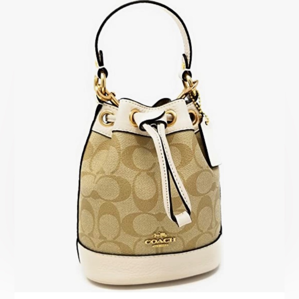 Dempsey Drawstring Bucket Bag 15 In Signature Canvas
